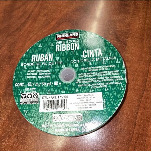 2 Kirkland Wire Edged Pattern with Ribbon 50 yrd x 1.5 new - Picture 6 of 14